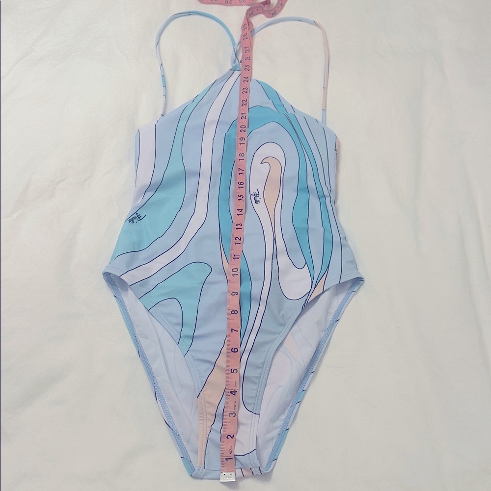 Pucci Blue Swirl One Piece Swimsuit - Picture 8 of 10
